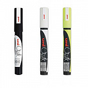 Uni PWE-3MS Chalk Marker Uitwisbare Krijtstiften (Fijn)