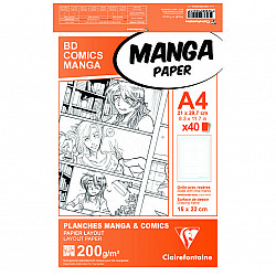 Clairefontaine Manga Paper - Layout Paper - 200g paper - A4 - 40 sheets (Extended)