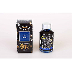 Diamine Shimmering Fountain Pen Ink - 50 ml - Blue Pearl
