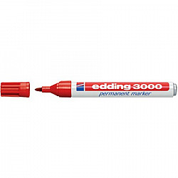edding 3000 Permanent Marker - 1.5-3 mm - Red