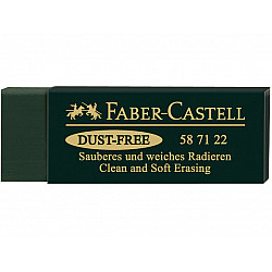 Faber-Castell 587122 Dust-Free Eraser - Medium - Green