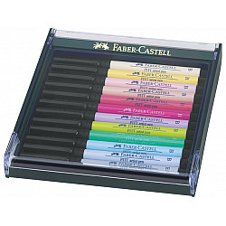 Faber-Castell Pitt Artist Pen Brush - Set van 12 Pastelkleuren