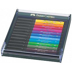 Faber-Castell Pitt Artist Pen Brush - Set van 12 Basis Kleuren