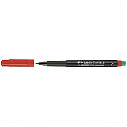 Faber-Castell Multimark S Permanent Marker - Extra Fijn - 0.4 mm - Rood