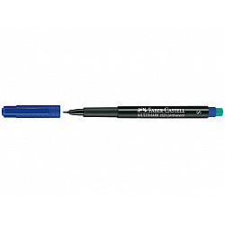 Faber-Castell Multimark S Permanent Marker - Extra Fijn - 0.4 mm - Blauw