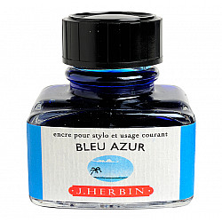J. Herbin Inktpot - 30 ml - Azuur Blauw - Bleu Azur