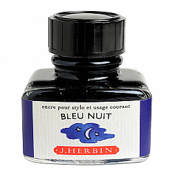 J. Herbin Fountain Pen Ink - 30 ml - Bleu Nuit
