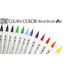 Kuretake ZIG Clean Color Real Brush Pen - 80 Colors (Sold separately)