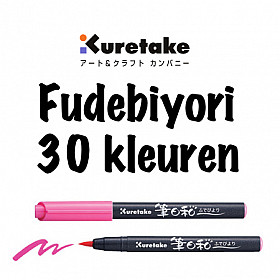 Kuretake Fudebiyori Brush Pen - 30 Kleuren (Los per stuk)