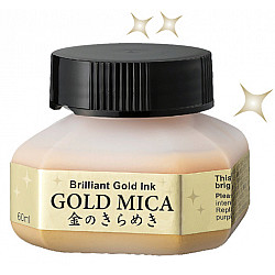 Kuretake Gold Mica Ink - 60 ml - Goud