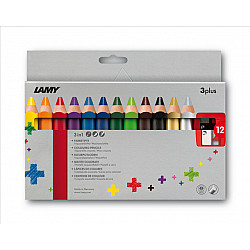 LAMY 3plus Coloured Pencils - Set of 12