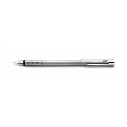 LAMY logo Fountain Pen - Brushed Stainless Steel