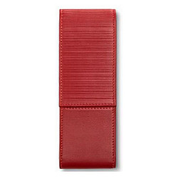 LAMY A 315 Leather Pen Case for 2 pens - Premium Edition - Red