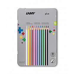 LAMY plus Coloured Pencils - Set of 12 in Metal Case