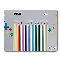 LAMY plus Coloured Pencils - Set of 24 in Metal Case