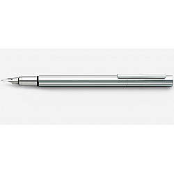 LAMY pur 48 Fountain Pen - Broad - Silver