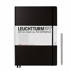 Leuchtturm1917 Master Classic Notebook - A4+ - Geruit - Zwart
