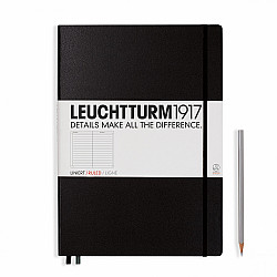 Leuchtturm1917 Master Classic Notebook - A4+ - Ruled - Black