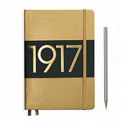 Leuchtturm1917 Notebook - A5 - Plain - Gold (Metallic Edition)