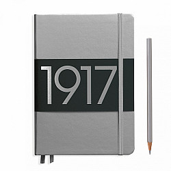 Leuchtturm1917 Notebook - A5 - Blanco - Silver (Metallic Edition)