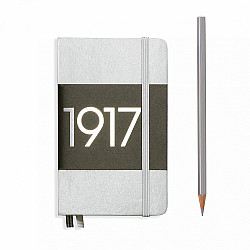 Leuchtturm1917 Notebook - Pocket A6 - Plain - Silver (Metallic Edition)