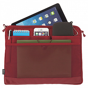 LIHIT LAB Smart Fit Bag in Bag - Horizontale Versie - A4 - Rood