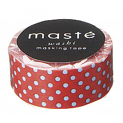 Mark's Japan Maste Washi Masking Tape - Red Polka Dots