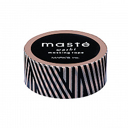 Mark's Japan Maste Washi Masking Tape - Black Stripes