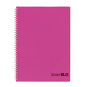 Maruman Sept Couleur Notebook - A4 - Gelinieerd - 80 pagina's - Roze (Japan)