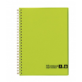 Maruman Sept Couleur Notebook - A5 - Gelinieerd - 80 pagina's - Groen (Japan)