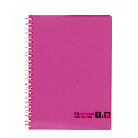 Maruman Sept Couleur Notebook - A5 - Gelinieerd - 80 pagina's - Roze (Japan)