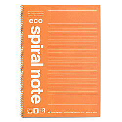 Maruman Spiral Note Eco Notebook - B5 - Gelinieerd 6mm - 30 pagina's - Oranje