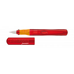 Pelikan Pelikano Junior Starter Fountain Pen - Righthanded - Medium - Red