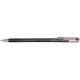 Pentel Hybrid Dual Metallic Shimmering Gel Pen - 1.0 mm - Zwart/Metallic Rood