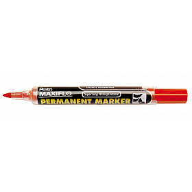 Pentel Maxiflo NLF50 Permanent Marker - Ronde Punt - 1.5 mm - Rood