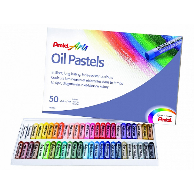 Pentel Oil Pastels - Set 50