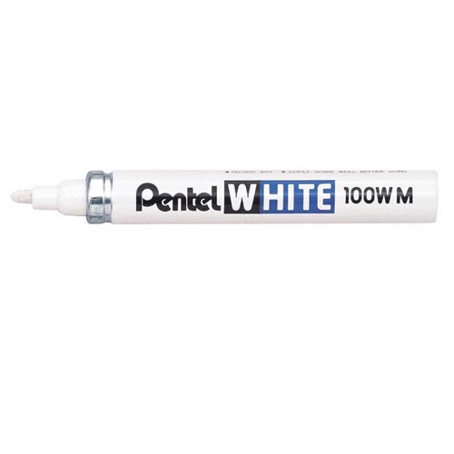 Pentel 100W White Permanente Markers Pentel 100W Marker
