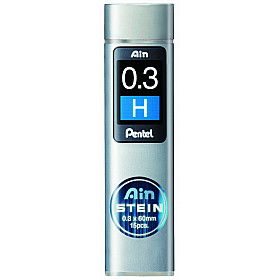 Pentel Ain STEIN C273-H Silicium Vulpotlood vulling - Etui van 15 - 0.3 mm - H