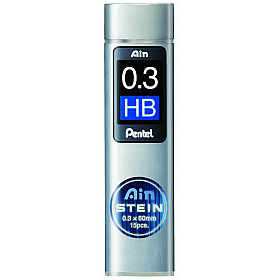 Pentel Ain STEIN C273-HB Silicium Vulpotlood vulling - Etui van 15 - 0.3 mm - HB