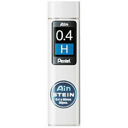 Pentel Ain STEIN C274-H Silicium Vulpotlood vulling - Etui van 30 - 0.4 mm - H