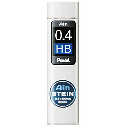 Pentel Ain STEIN C274-HB Silica Enhanced Pencil Lead - 30 pcs - 0.4 mm - HB