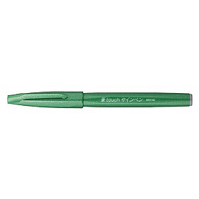 Pentel Touch Brush Sign Pen SES15C - Groen