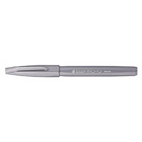 Pentel Touch Brush Sign Pen SES15C - Grijs