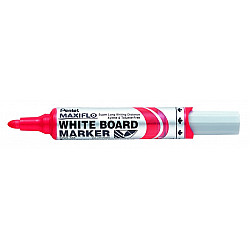 Pentel Maxiflo Whiteboard Marker - Bullet - Medium - Red