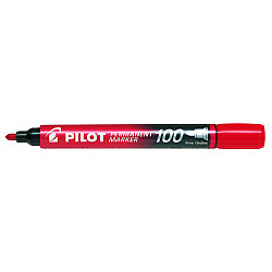 Pilot SCA-100 Permanent Marker - Bullet Tip - 1.0 mm - Red