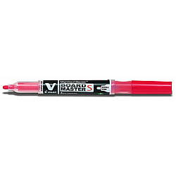Pilot V Board Master S Whiteboard Marker - Extra Fine - Red