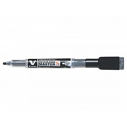 Pilot V Board Master S Whiteboard Marker - Extra Fine - Black with Eraser