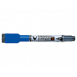 Pilot V Board Master S Whiteboard Marker - Ultra Fine - Blue with Eraser