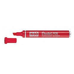 Pentel N60 Marker - Beitel - Rood