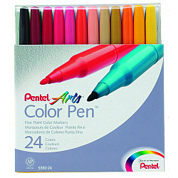 Pentel S360 Colour Pen - Set of 24